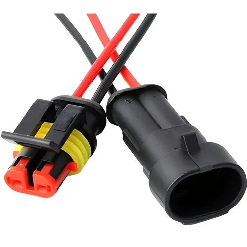 Miniatura 2 de JacobsParts Conector eléctrico impermeable, enchufe de 2 pines, conectores de cable eléctrico automático para automóvil, camión, barco y otras