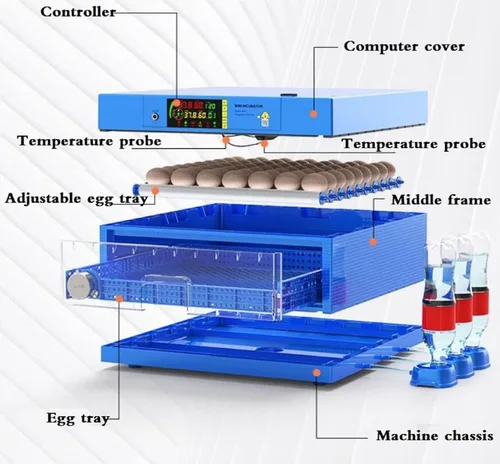 Miniatura 5 de Incubadora Automática para Incubar Huevos, Actualización con Adición Automática de Agua, Incubadora de Pollos con Control de Temperatura y Humedad