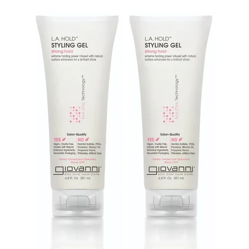 Miniatura 8 de GIOVANNI L.A. Hold Gel de peinado, agarre fuerte, gel para el cabello para mujeres y hombres, vegano, sin parabenos ni ftalatos, infundido