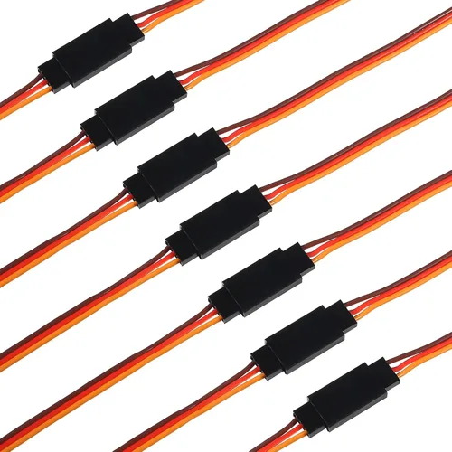 Miniatura 4 de Cable de extensión servo de 5.9 in, cable de extensión servo de 3 pines, cable de cable macho a hembra, cable de cable de servo control remoto RC
