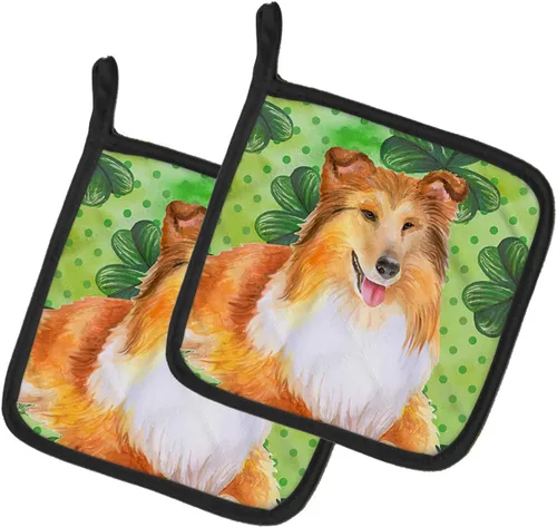 Miniatura 270 de Caroline's Treasures BB9655PTHD - Juego de soportes para ollas de cocina resistentes al calor, almohadillas calientes para horno, 7 1/2 x 7 1/2