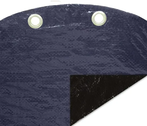 Miniatura 5 de Cubierta de piscina de invierno de lujo para piscinas redondas de 12 pies sobre el suelo Azul/Negro Fácil de instalar, protección UV y duradera