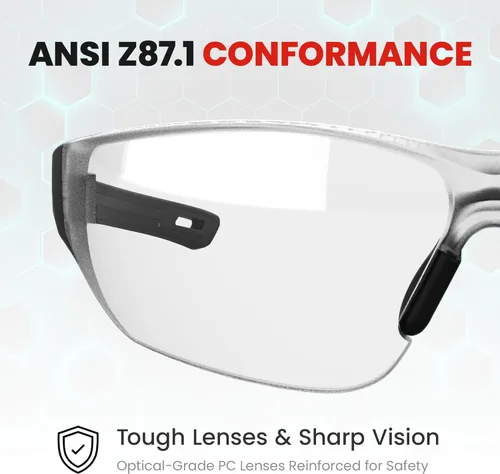 Miniatura 5 de Gafas de pickleball de seguridad mejoradas 2.0, gafas protectoras y antivaho para hombres y mujeres, gafas deportivas para raquetbol, pelota