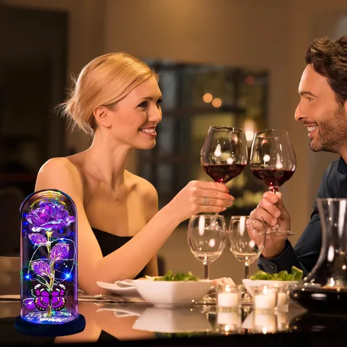 Miniatura 8 de Thrjia Rosas para el Día de la Madre, regalos para mamá, mujer, esposa, ella, regalos de rosas para el Día de la Madre para mamá y mujer, rosa Morado