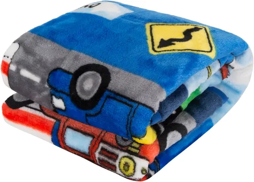Miniatura 8 de EVERYDAY KIDS Manta para niños pequeños, 30 x 40 pulgadas, rescate de bomberos y policía, súper suave, afelpada, cálida y cómoda Bomberos y rescate