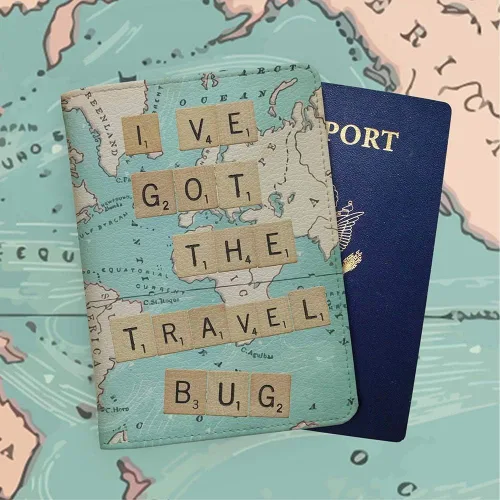 Miniatura 6 de Handmade Curious Wanderlust Collection Funda de pasaporte personalizada estampada con tinta de la mejor calidad impresión personalizada gratuita