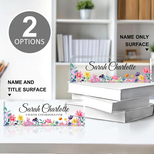 Miniatura 3 de Placa de nombre de oficina personalizada para escritorio, placa de nombre, regalos personalizados para compañeros de trabajo, jefe, profesor