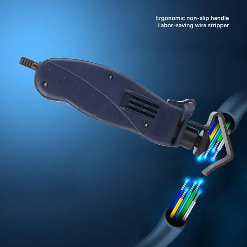 Miniatura 2 de Máquina pelacables redonda,Mini cortador de alambre de cuchillo,Pelacables coaxial portátil de mano,Cortador de pelado de cables de alambre
