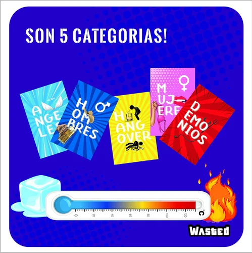 Miniatura 4 de WASTED - El juego de fiesta de Happy Ending Games - Tarjetas de juego - Juego de mesa de desafíos (versión en español)
