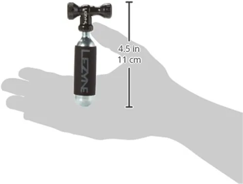 Miniatura 3 de LEZYNE Control Drive - Inflador de neumáticos de bicicleta de CO2, bomba de inflado de aluminio compatible con Presta & Schrader con válvula