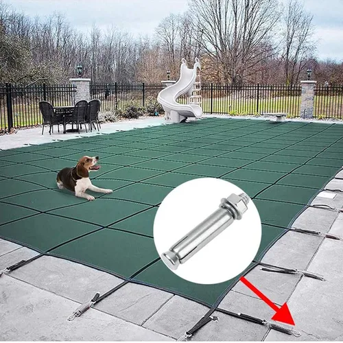 Miniatura 9 de 5 piezas de pernos de expansión de acero inoxidable 304 M6 x 1.969 in 304, tornillo de expansión hexagonal externo, anclaje de manguera, cubierta