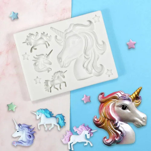 Miniatura 4 de Cestony Fly Horse - Moldes de silicona para tartas, fondant, galletas, jabón, pudín de azúcar, chocolate, caramelos duros, decoración de velas