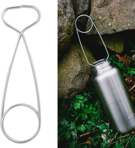 Miniatura 7 de Esparcidor de boca de pescado, 2 unidades de acero inoxidable para boca de pez, equipo de pesca, gancho para colgar botellas, para campamento al