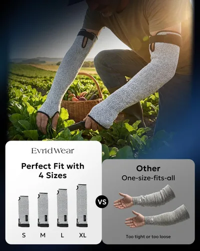 Miniatura 6 de Evridwear Mangas protectoras resistentes al corte Mangas de jardinería Protectores de brazo para piel fina y moretones Agricultura, industrial