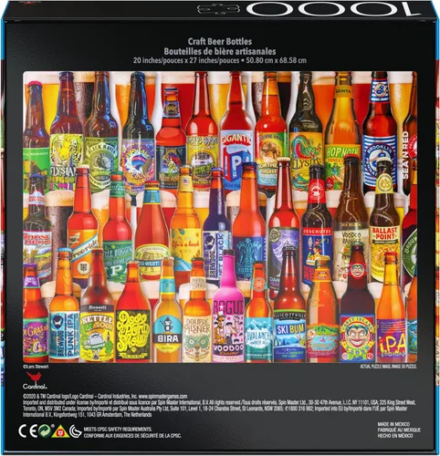 Miniatura 5 de Juego de 2 rompecabezas de 1000 piezas, para adultos, familias y niños a partir de 8 años. Botellas de perfume y botellas de cerveza artesanal