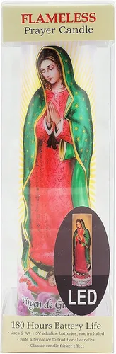 Miniatura 6 de Stonebriar La colección de los Santos Vela de oración LED parpadeante del ángel guardián con temporizador automático, ideas de regalo religiosas