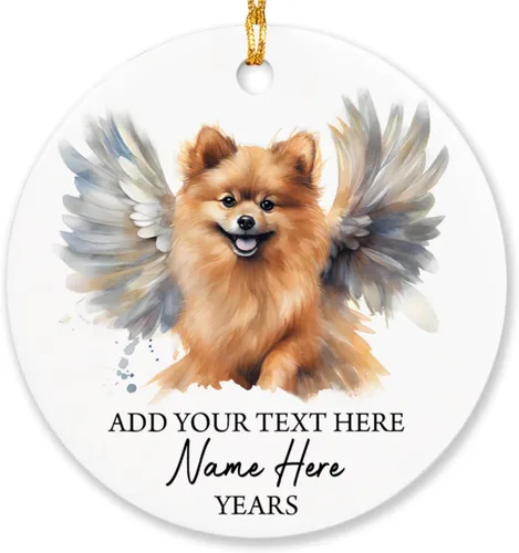 Miniatura 18 de Airedale Terrier - Adorno personalizado de alas de ángel para perro, regalo de pérdida de condolencias de mascotas, adorno de Navidad conmemorativo