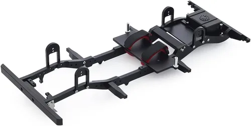 Miniatura 2 de Marco de chasis metálico a escala 1/10 con caja de transferencia de transmisión para camión RC Crawler RC4WD Gelande II FJ40 G2 D90 TF2 Defender