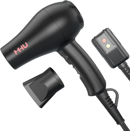 Mini secador de pelo iónico de cerámica de 1000 vatios para pintar y verter acrílico, secador de pelo pequeño compacto y ligero para niños y viajes,