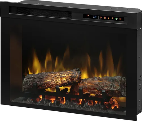 Dimplex Chimenea eléctrica integrada de 26 pulgadas, caja de fuego XHD multifuego con troncos y llamas multicolor realistas | Modelo: XHD26L Firebox