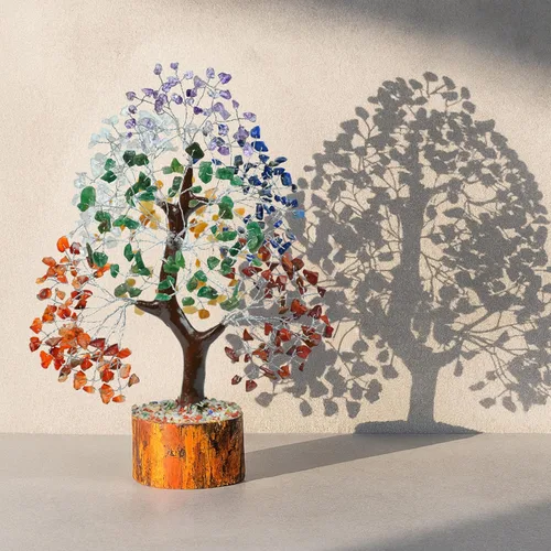 Miniatura 2 de Crocon Árbol de los Siete Chakras del Árbol de la Vida para Árboles de Feng Shui, Cristales y Piedras Curativas, Decoración para la Habitación
