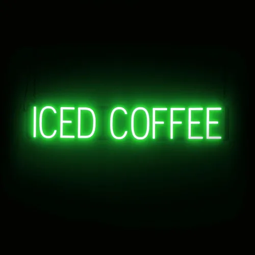 Miniatura 24 de SpellBrite Letrero WI-FI Letrero relacionado con café con aspecto de neón, fuente de luz LED azul 15.4 x 6.3 pulgadas