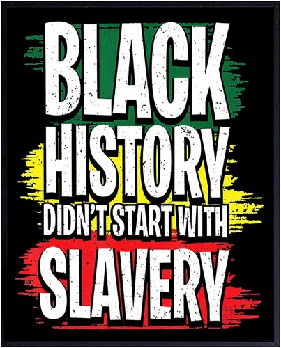 Black History - Arte de pared afroamericano para hombres y mujeres, regalos afroamericanos, orgullo negro, cultura histórica BLM, bandera afro BLM,