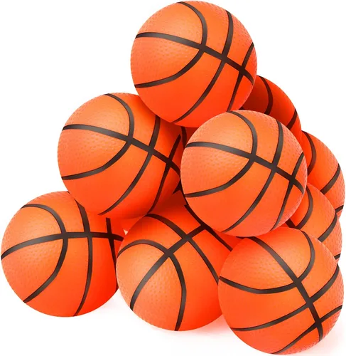 Civaner 20 unidades de mini baloncesto de fútbol para niños de 4 pulgadas inflables de goma pequeñas de baloncesto, regalos para niños pequeños,