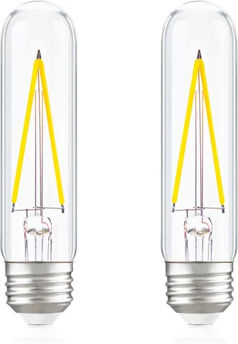Miniatura 10 de Bombilla LED regulable E26 T30 T10 bombilla de tubo largo de 4W (equivalente a 40W), bombillas tubulares tipo T para vitrina, piano, candelabro