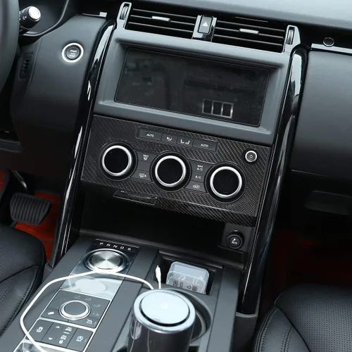Miniatura 4 de YIWANG - Cubierta para panel de ventilación de coche de fibra de carbono 100% auténtica, para Land Rover Discovery 5 LR5 L462 2017-2020, accesorios