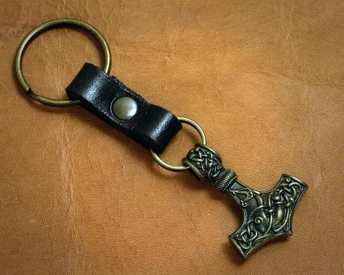 Miniatura 68 de Viking Thors Hammer Necklace Pendant - Vegvisir Aegishjalmur Helm of Awe Raven Huginn Muninn Pendant Necklace Amulet Talisman - Thor Necklace