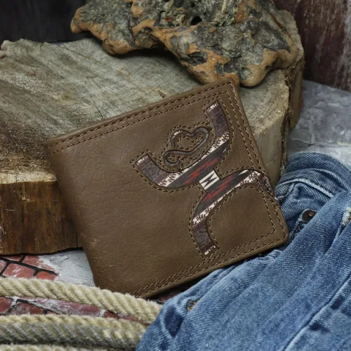 Miniatura 3 de HOOEY Cuero Bi-Fold Hombre, Hands-Up- Estampado Nómada, Talla única, 2812937