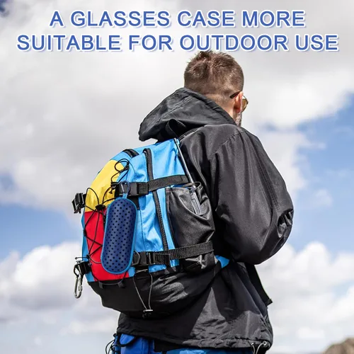 Miniatura 3 de Estuche para Gafas de Natación para Gafas de Natación, Fundas Protectoras para Gafas con Clip, Gafas de Sol, Gafas, Deportes Azul oscuro