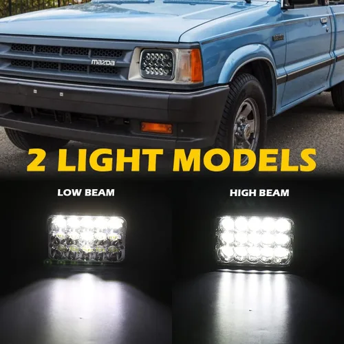 Miniatura 3 de Faros delanteros LED H6054, compatibles con Chevy Express Cargo Van 1500 2500 3500 Truck Nissan Pickup Hardbody 240SX D21 NX Ford E250 E350 Jeep XJ