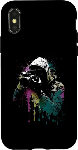 Miniatura 4 de iPhone 15 Fotógrafo con cámara reflex Splash Art Photography Case