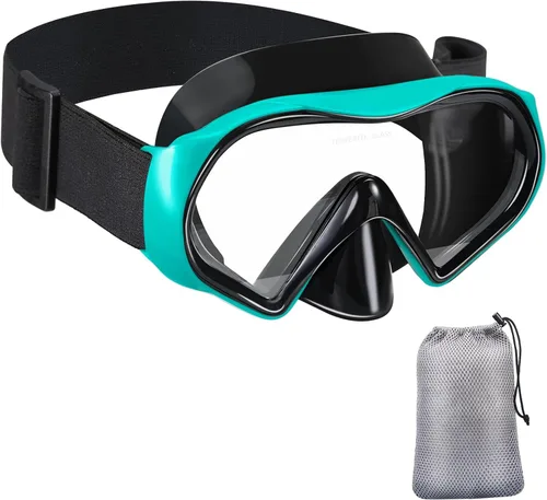 Miniatura 17 de Aegend Máscara de buceo para adultos y jóvenes, antivaho anti-UV, amplia visión, máscara de esnórquel para buceo, natación, esnórquel