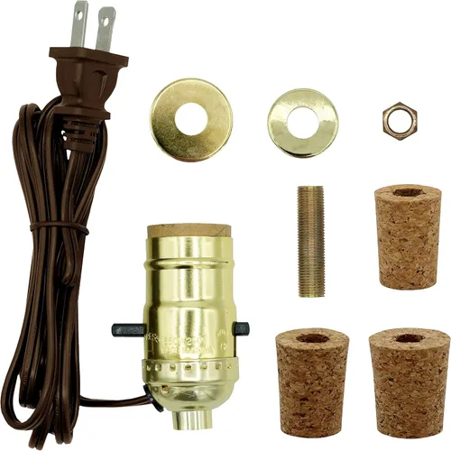 Miniatura 7 de Creative Hobbies Kit de lámpara de botella precableada, convierte fácilmente cualquier botella en una lámpara, hazlo tú mismo, sin necesidad