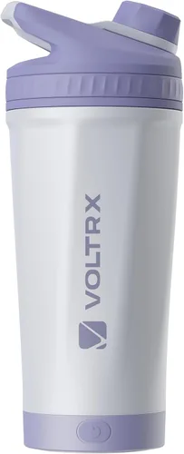Miniatura 7 de VOLTRX ChillMix Botella agitadora de proteínas aislada de acero inoxidable - Mezclador eléctrico recargable USB C para batidos con proteínas, tazas