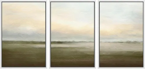 Miniatura 131 de SIGNWIN Lienzo enmarcado para pared, juego de arte de puesta de sol, horizonte, cielo, paisaje, fotografía, arte moderno, paisaje, relajante