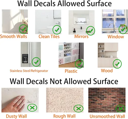 Miniatura 7 de Calcomanías de espejo floral, calcomanías de pared de flores, calcomanías de pared para despegar y pegar, gráficos estéticos, decoración de baño