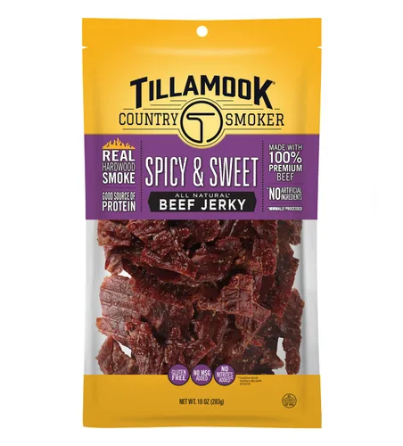 Miniatura 11 de Tillamook Country Smoker Carne Seca de Res Ahumada con Madera Dura Real, Glaseada con Miel, 10 Onzas