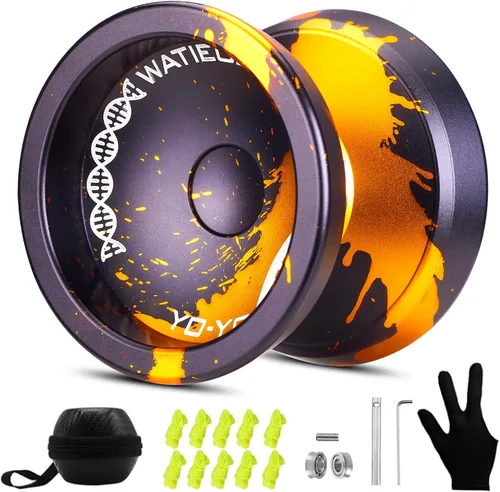 Miniatura 8 de C130 yoyo Profesional Sensible Yoyo Rodamiento para Principiantes Rodamiento No Sensible de Dedo Girar Yoyos Truco Yoyo Pro yoyos con Accesorios