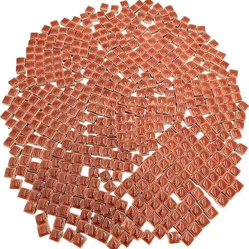 Miniatura 23 de 500 PCS / 1.1 LB Azulejos de Mosaico Cuadrados de Cerámica, 0.4 x 0.4 pulgadas Hechos a Mano para Hacer Micro Azulejos de Mosaico Creativos