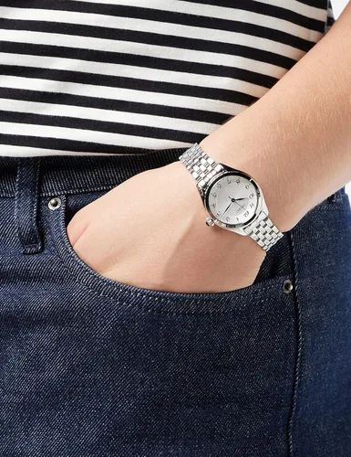 Miniatura 3 de Seiko Damen-Uhr Quarz Edelstahl mit Lederband