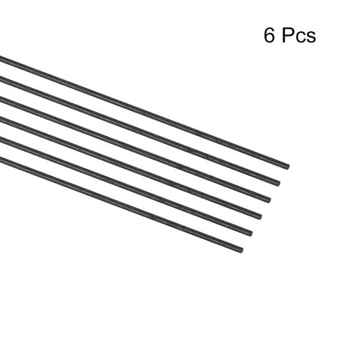 Miniatura 3 de MECCANIXITY Varilla de fibra de carbono, 0.020 in x 3.937 in para avión RC DIY herramienta ala tubo brazo cuadricóptero, paquete de 6