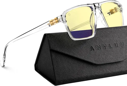 Miniatura 15 de ANYLUV Gafas de luz azul para hombre, lentes de bloqueo de luz azul para hombres y mujeres, antifatiga ocular UV400 para protección ocular