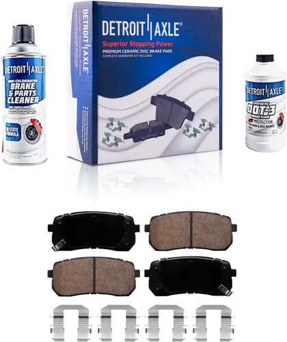 Miniatura 122 de Detroit Axle - Pastillas de Freno Delantero para Mercedes- Benz C230 C250 C300 SLK250, Pastillas de Freno Cerámica w/Reemplazo de Hardware
