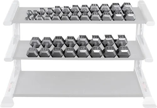 Miniatura 3 de Body-Solid Mancuerna hexagonal de hierro fundido, pesas de mano para hombres y mujeres, mancuernas de peso para entrenamiento de fuerza, culturismo