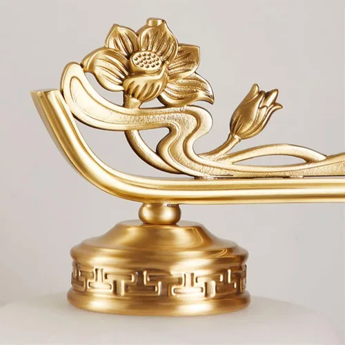 Miniatura 5 de Lamp for Desk Indoor Living Room Desktop Copper Base Table Lamp Bedroom Bedside Lamp Desk Office Reading Lamp Retro Zen Decorative Lamp Desk Lamps