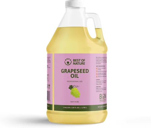 Miniatura 14 de Best of Nature Aceite corporal y masaje de semilla de uva 100% puro, sin perfume, ligero y no graso para cabello, piel, cara y aceite portador